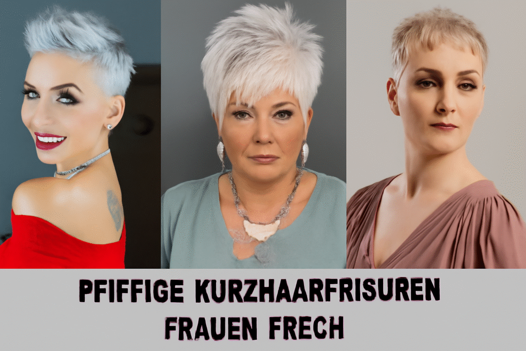 pfiffige kurzhaarfrisuren frauen frech